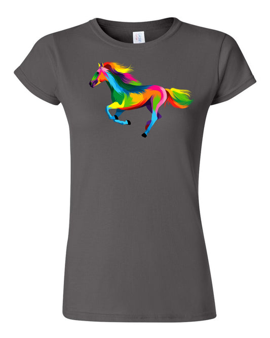 Abstract Horse Ladies T-shirt