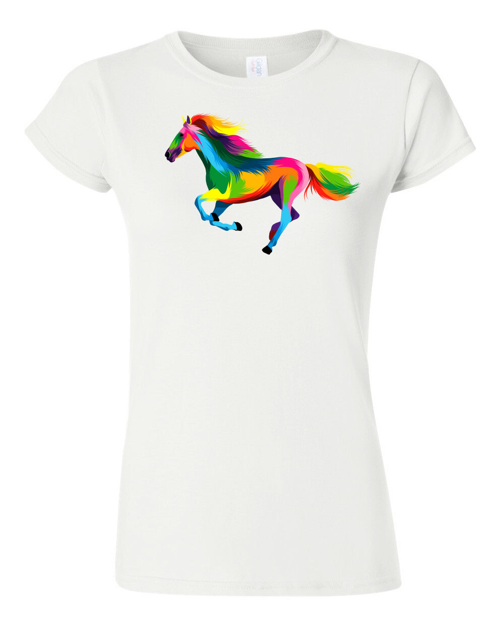 Abstract Horse Ladies T-shirt