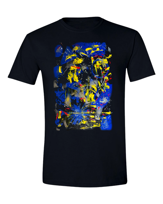 Abstract art Blue/Yellow