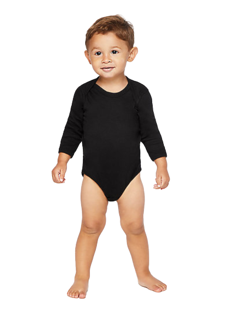 Toddler Softest Long-sleeve Cotton One-piece bodysuit - Customizable