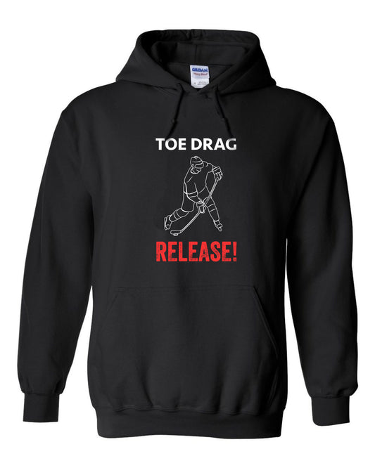 Toe Drag Release Black Hoodie